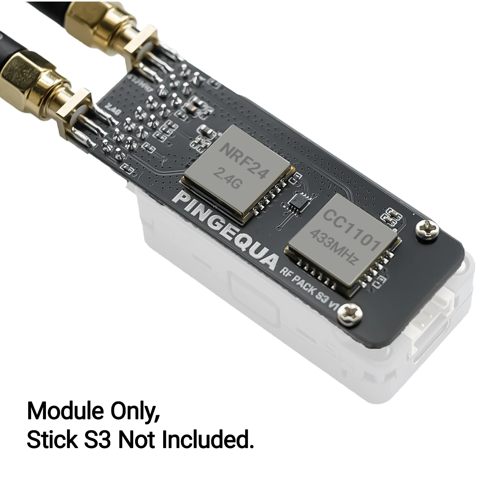 M5Stack StickS3 Dual-Band Module CC1101 433MHz NRF24L01 2.4GHz met Bruce Firmware PINGEQUA RF Pack S3 (StickS3 is niet inbegrepen) - afbeelding 2