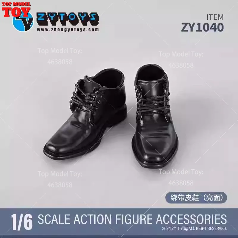 ZYTOYS ZY1031 ZY1042 ZY1043 1/6 Business Leather Shoes Accessory Model Fit 12'' Male Soldier Action Figure Body Dolls Toy