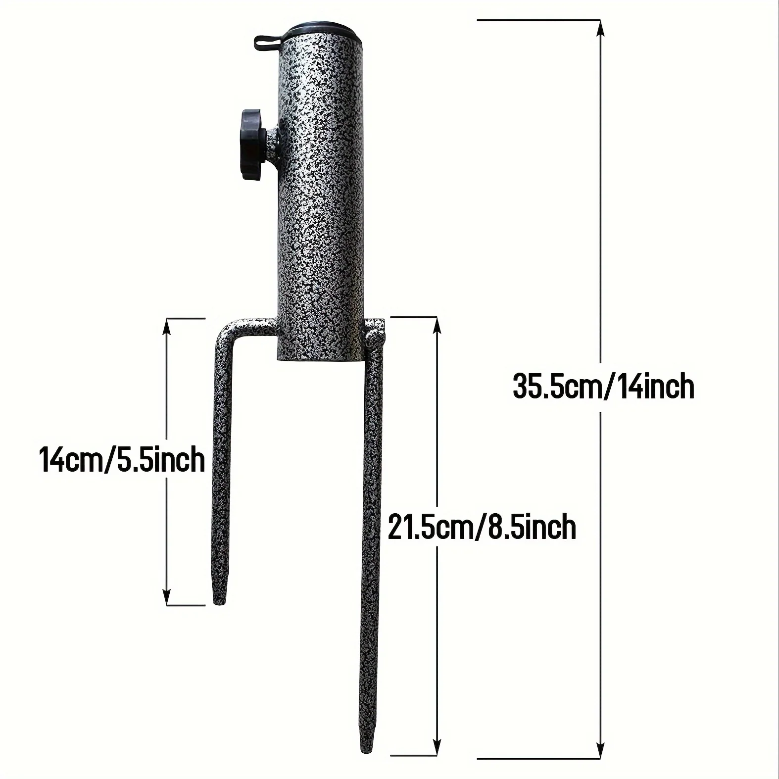 Portable Umbrella Base Metal Bracket Is Suitable for Flag Fishing Rod Outdoor Park Beach Ground Soil Grass Use Umbrella Base image 3