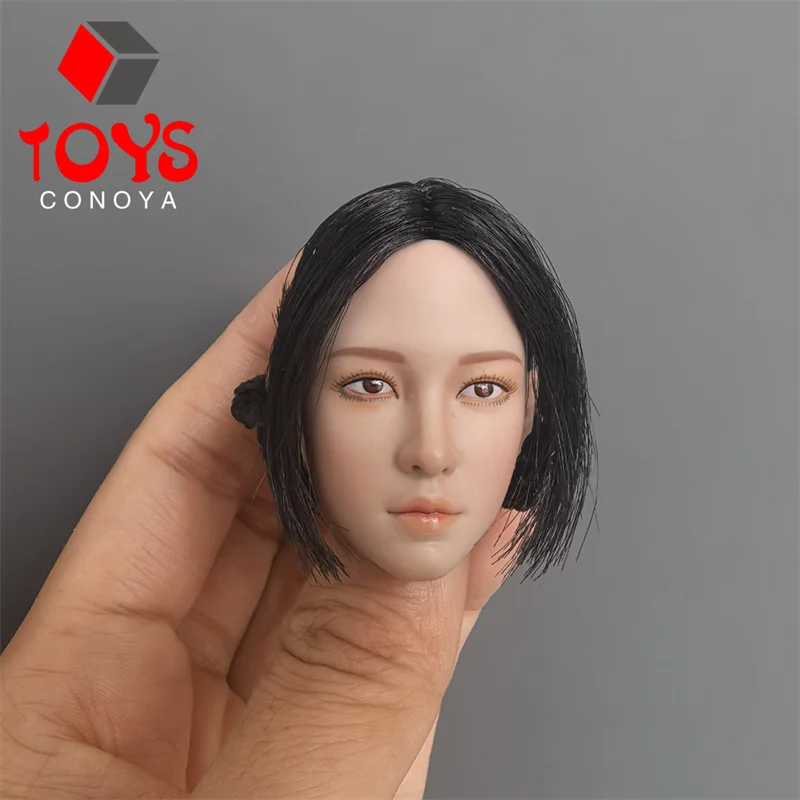 1/6 مقياس الجمال الآسيوي رئيس نحت نحت نموذج صالح 12 ''TBL أنثى الجندي Suntan عمل الشكل الجسم