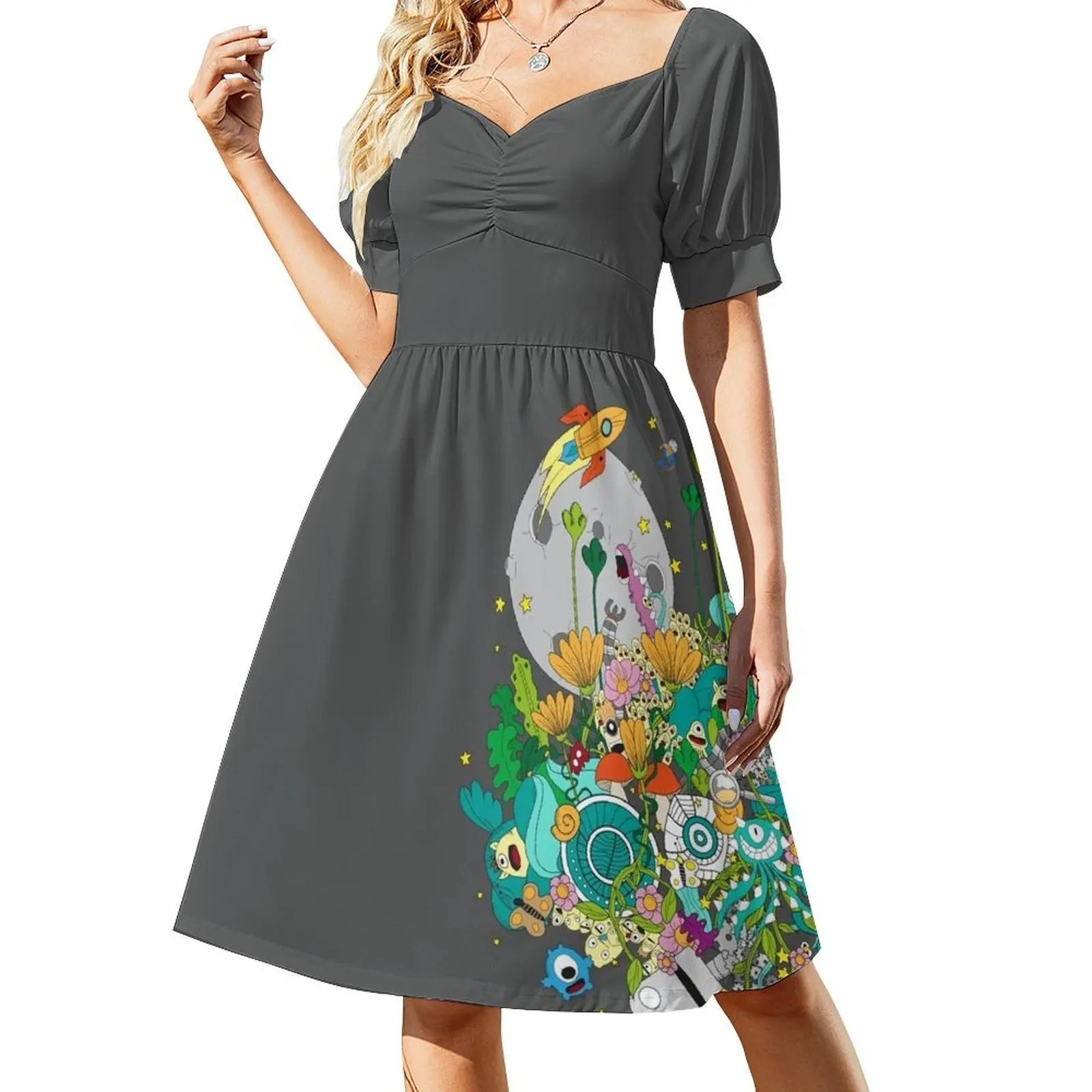 

Imaginary Land Short Sleeved Dress long dresses for women summer dresses ladies 2025 Dress