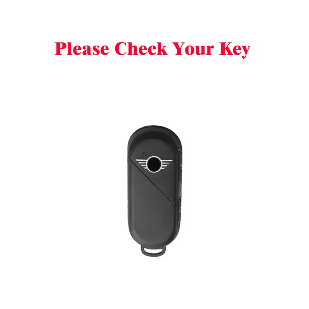 Grey TPU Car Fob Key Case Cover Protector For Bmw Mini Countryman Cooper One J01 J05 U25 F65 F66 2023 2024 Remote Accessories
