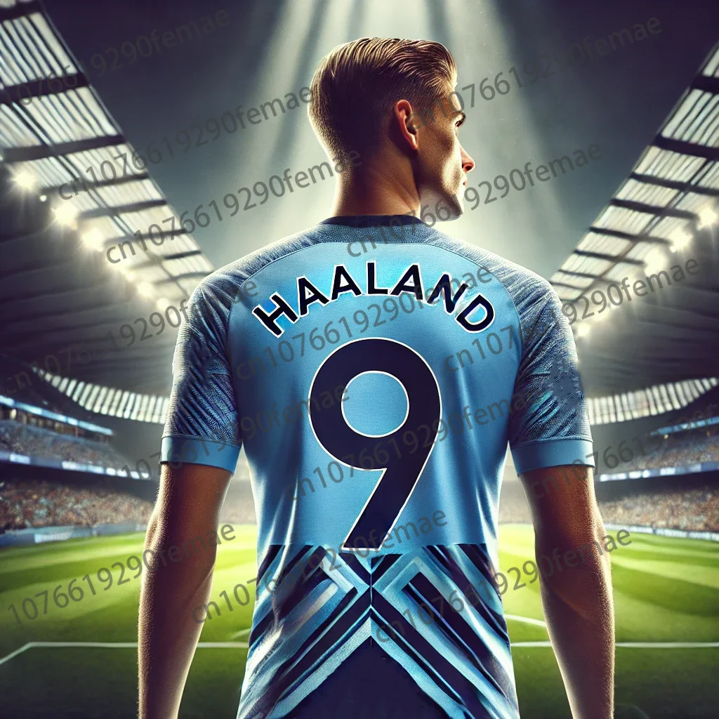 2024 New T Shirt NO9 Haaland Youth Outdoor Sport TShirt Football Shirt Manchester City Classic Trained Uniform Sweatshirt Jersey