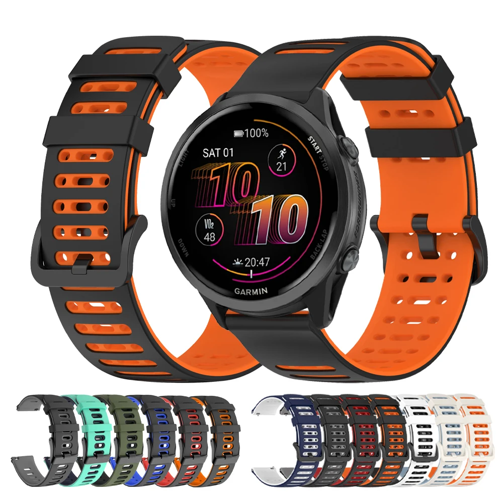 Watch Band 22mm For Garmin Forerunner 570 47mm 265 255 Music Silicone Strap Vivoactive 4/Active/Venu 3 2/Darth Vader Bracelets