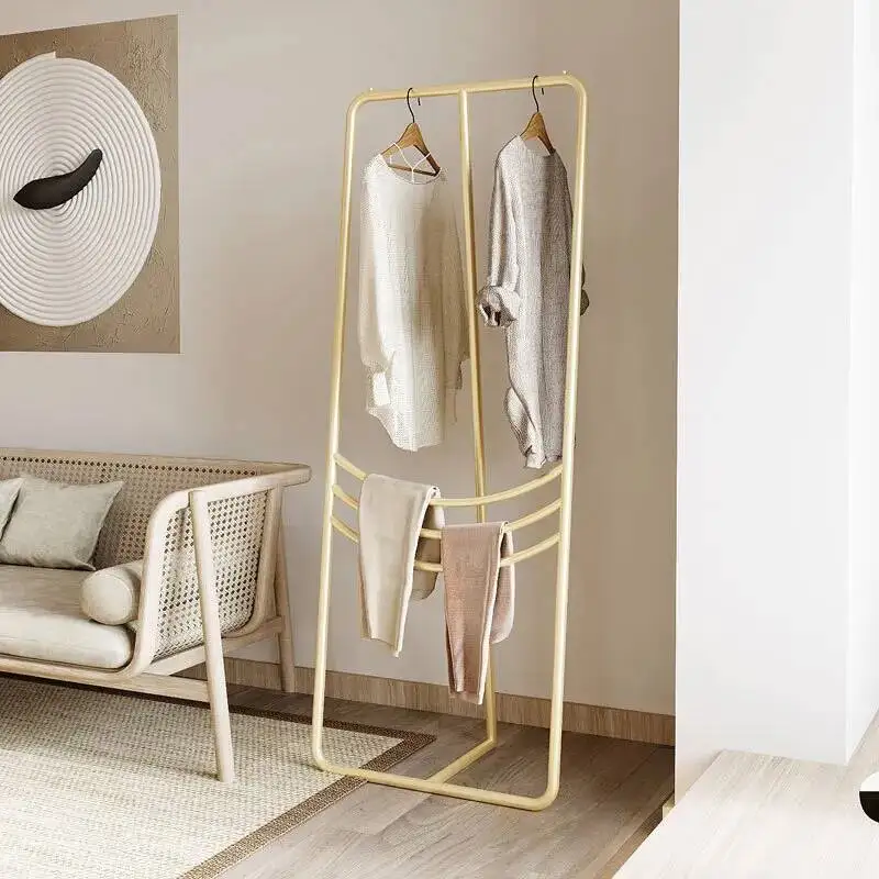 

Room Rack Living Standing Storage Metal Coat Floor Clothes Hanger Modern Entrance Hall Bedroom Guarda Roupa Furniture for Home