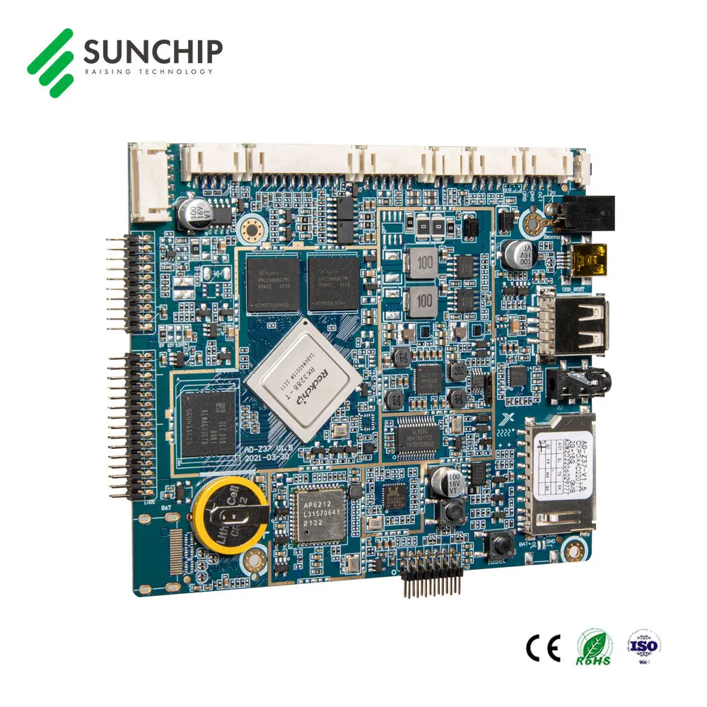 Scheda madre integrata Rockchip RK3288 Android/Linux basata su RAM per dispositivo di applicazione con riconoscimento facciale per macchine POS portatili