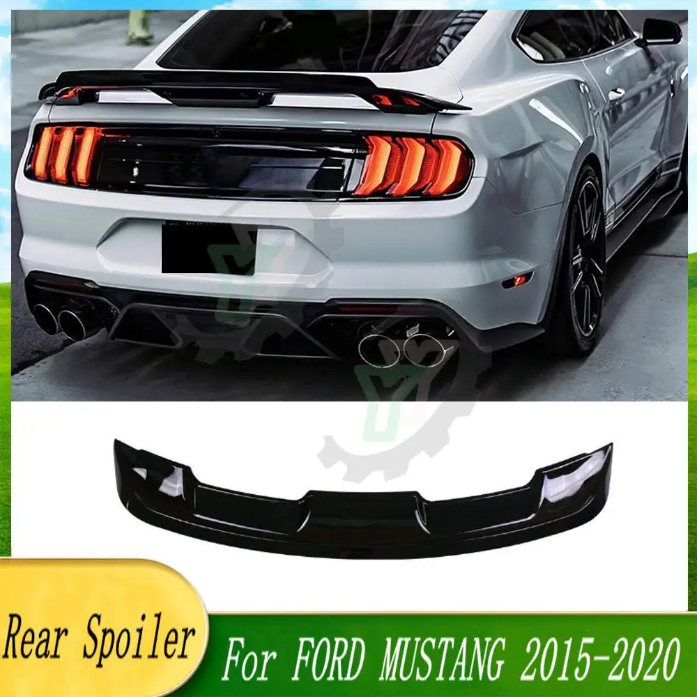 Kualitas Tinggi ABS Plastik Mobil Belakang Bagasi Spoiler Belakang Sayap Bibir Trim untuk FORD MUSTANG 2015 2016 2017 2018 2019 2020 GT500 Gaya