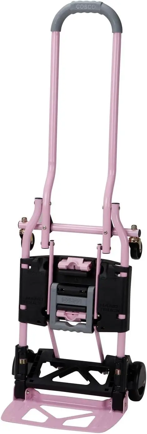 

Shifter Multi-Position Folding Hand Truck and Cart, 300 lb. Weight Capacity, Pink