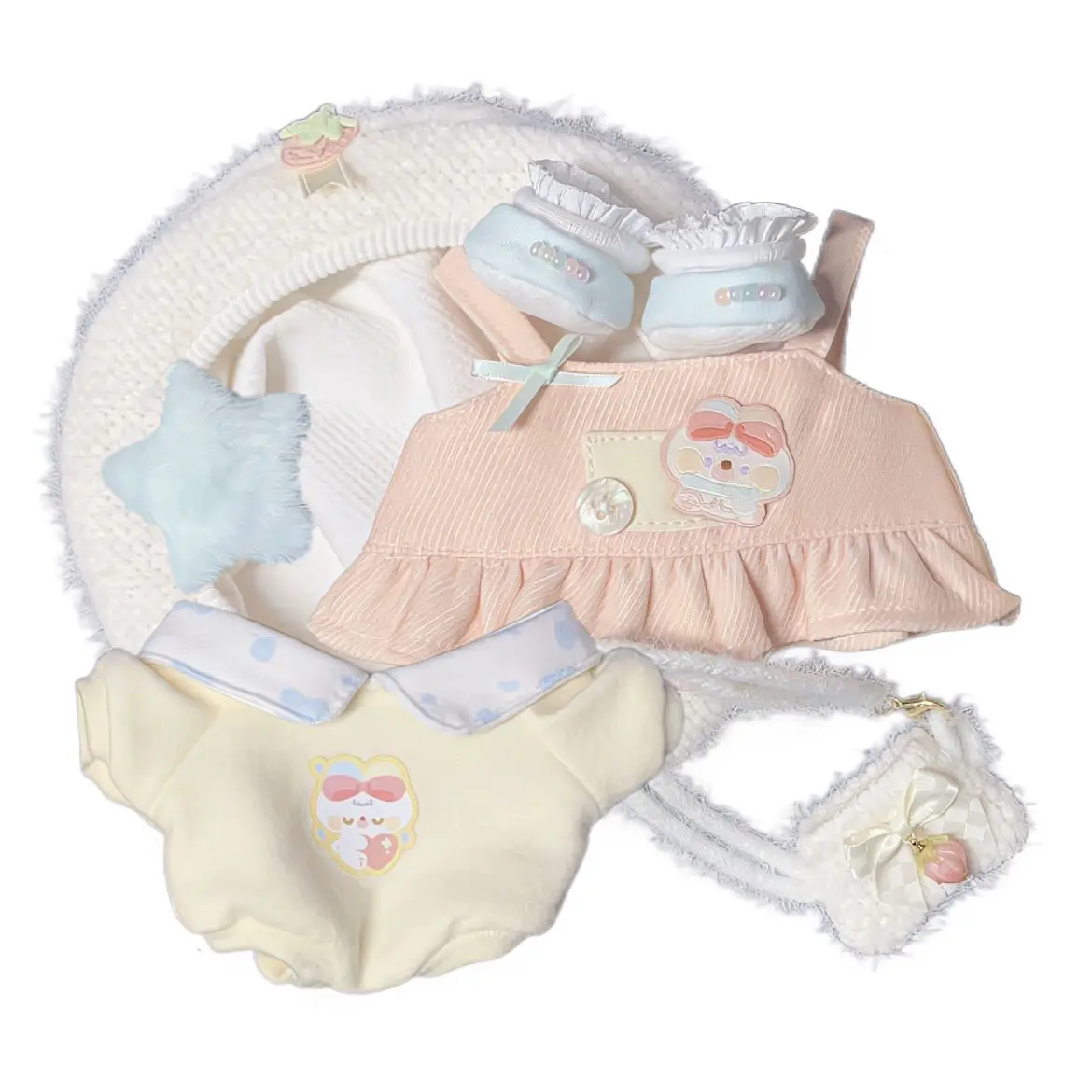 

20cm cotton doll clothes - Bunny Milk Candy series cute doll clothing set