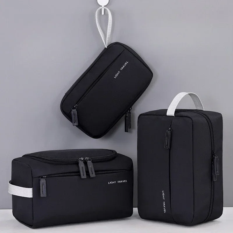New portable wash bag 3pcs set essential for travel, multifunctional men's makeup bag cosmetics organizer Waterproof storage bag