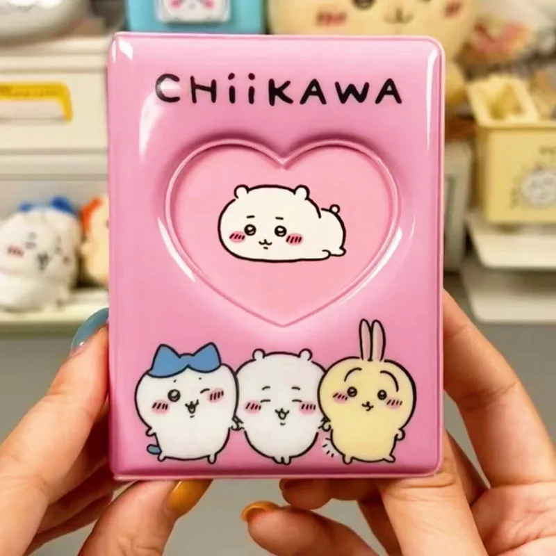 Chiikawaed Cute Single Grid Photocard Binder 3 Inch Photo Album Book Portable Polaroid Storage Book Lovely Star Card Organizer