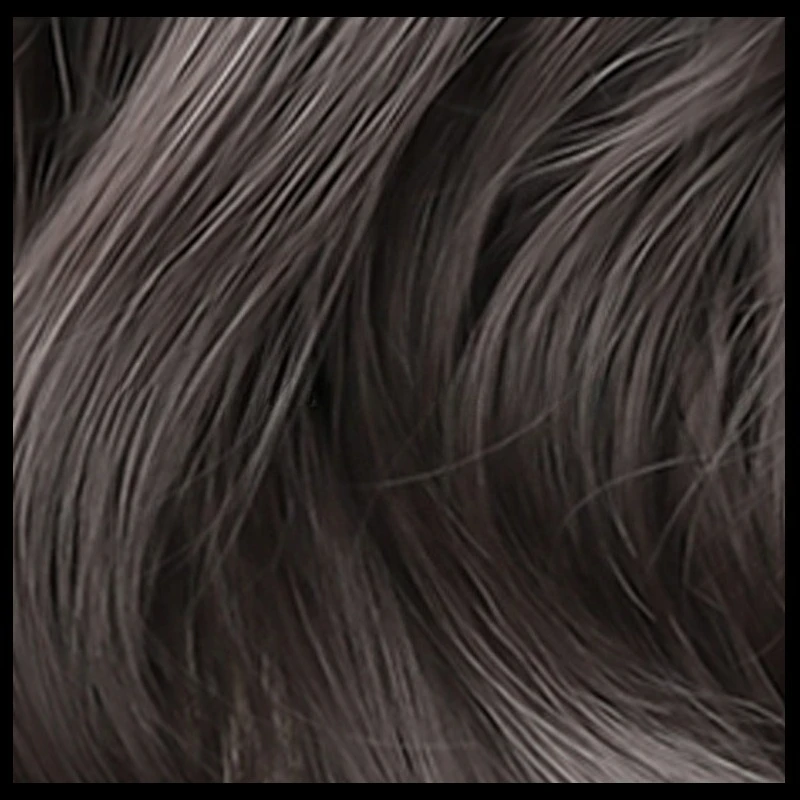 Zwartbruine golvende zijden krullende pruik op hoge temperatuur, natuurlijk haar voor cosplayfeesten, dagelijks gebruik