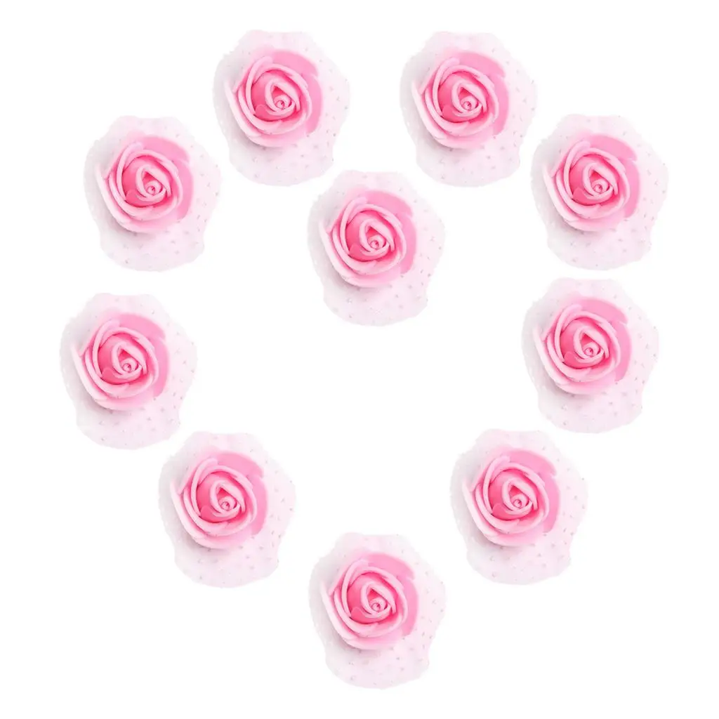 100x رأس إسفنجي مصنوع من الحرف الاصطناعية كرات التقبيل باقة الزفاف #5