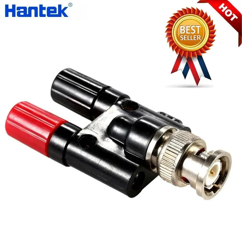 

Hantek Oscilloscope Accessories HT311 "Banana" Plug BNC To 4 Mm Adapter Dual Jack Female Coaxial Connector For Car Diagnosis