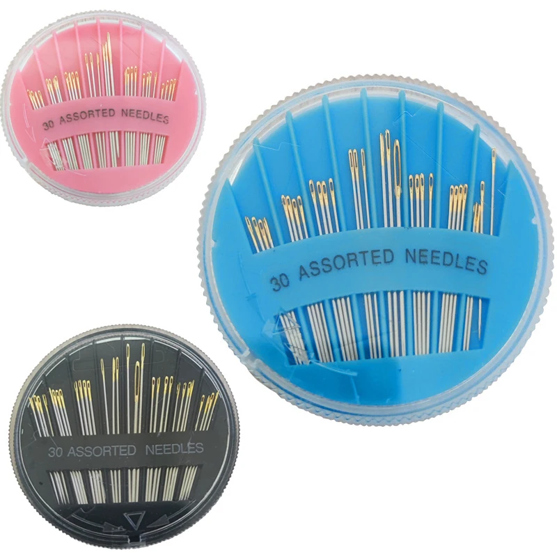 30pcs/box Big Eye Beading Needles Stainless Steel Jewelry Beading Tools Kit Set Lot For DIY Bracelet Findings Necklace Making