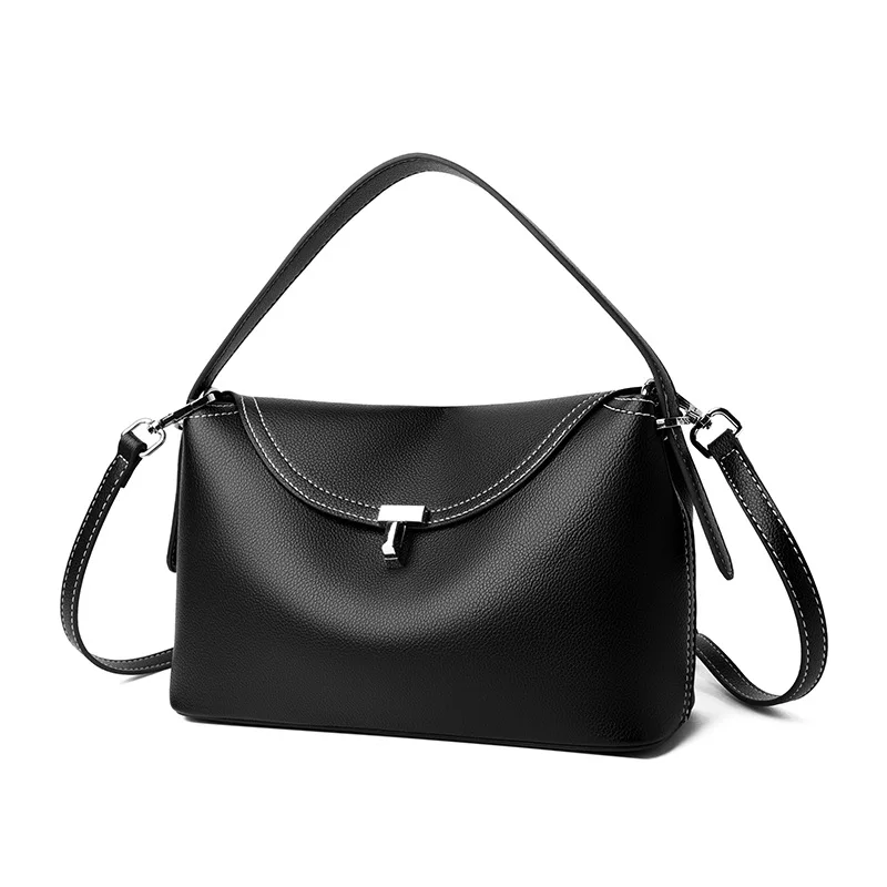 

Women's New Fashion Shoulder bag , Fashion Reto Large Capacity Soft Leather Commuting Bag, Niche Hand- Held Women's Handbag