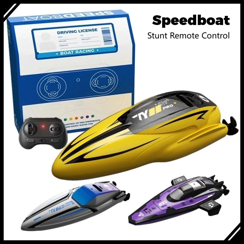 

2.4G Mini RC Flip Jet Boat Double Motor Waterproof High Speed Stunt Remote Control Electric Speedboat Toy for Kids Boys