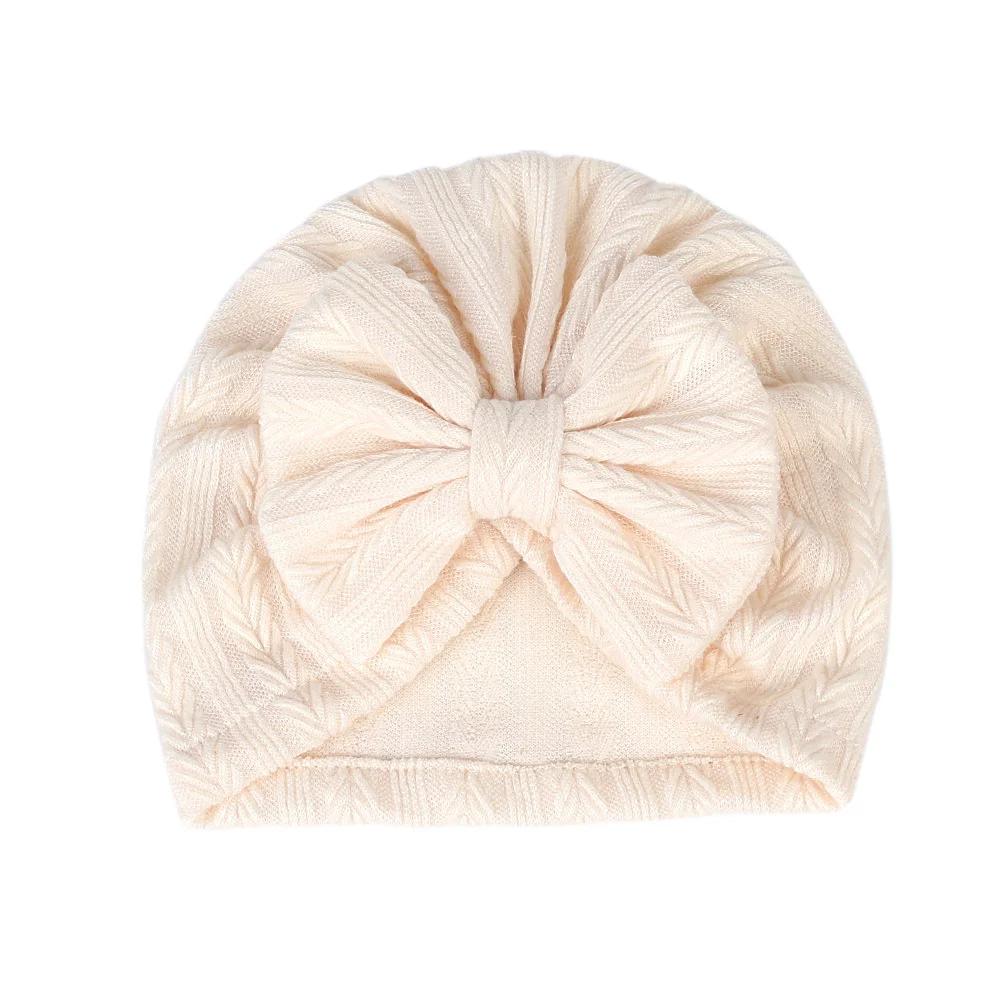 Chapeau turban doux avec gros nœud pour bébé, bonnets pour nouveau-né, enveloppes de sauna pour tout-petits, vêtements de sauna pour enfants, 1 pièce