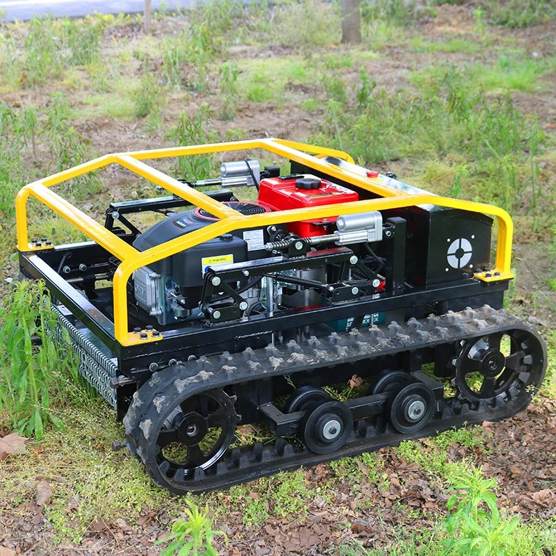 Radio Control Mowers Rc Slope Lawn Mower Tracked All Terrain Remote Control Robot Weed Mowing Machine Parts Price