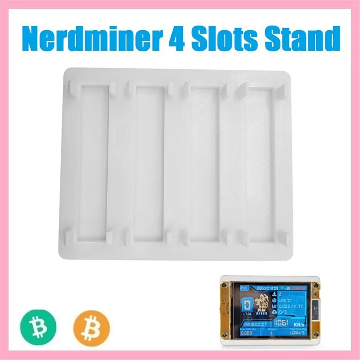 

Super Hot Sale Brand 4X 1060KH/S NMMiner NerdMiner+4 Slots Bitcoin Crypto Solo Miner