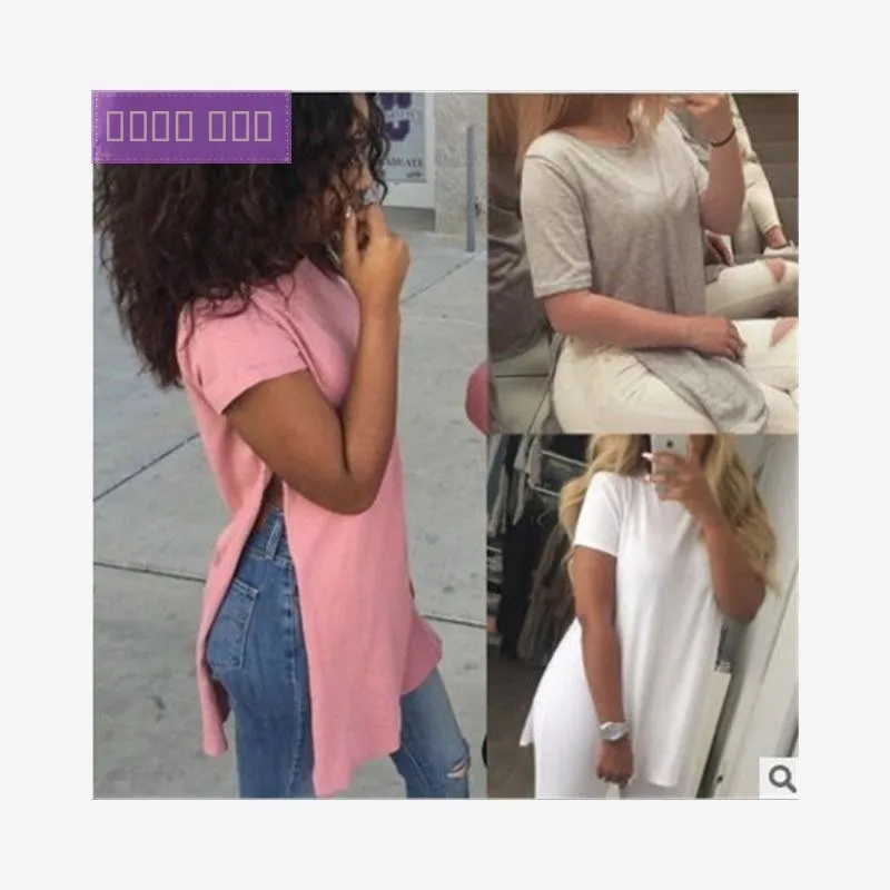 

Summer Casual Top Women's T-irt 209 Polyester Blend Comfortable Fit Ladies irt Coat Versatile Faionable Ladies' Wear