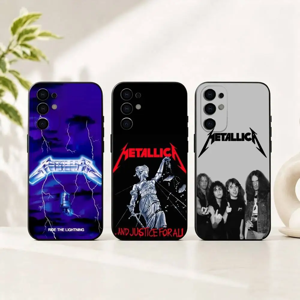 R-Rock M-Metallica cool Phone Case For Samsung S25,S24,S21,S22,S23,S30,Ultra,S20,Plus,Fe,Soft Silicone Black Cover