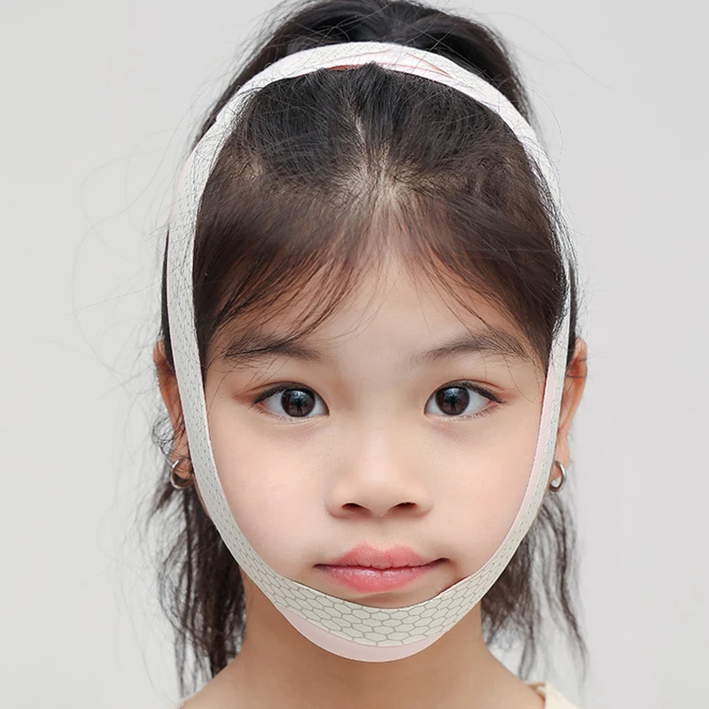 Bandagem de Emagrecimento Rosto Reutilizável, V Line Face Shaper, Cinto de Levantar Chin Cheek Infantil, Correia de Massagem Facial, Cuidados com a Pele do Rosto Beleza