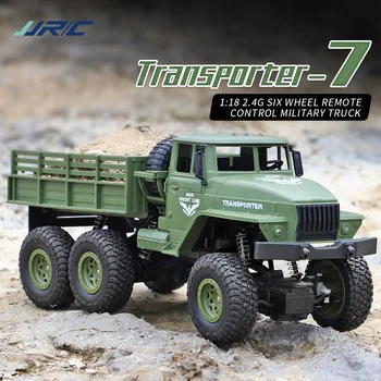 JJRC RC Car Kids Toys 1:18 Remote Control Truck Military Off-Road Vehicle Radio Controlled Transporter Children Electric Toy