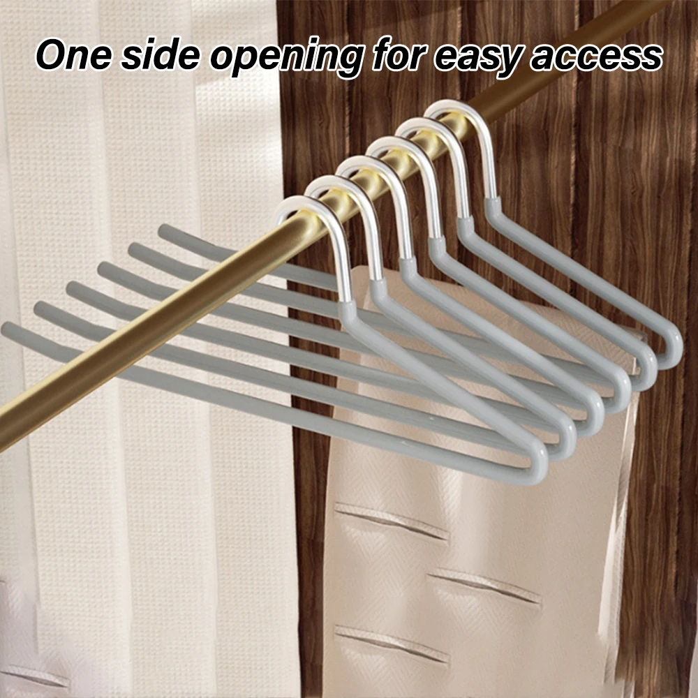 10PCS Goose Type Dip Plastic Pants Rack Wardrobe Dormitory Telescopic Z Type WOMEN'S Clothes Rack Multi Layer Storage Pants Rack