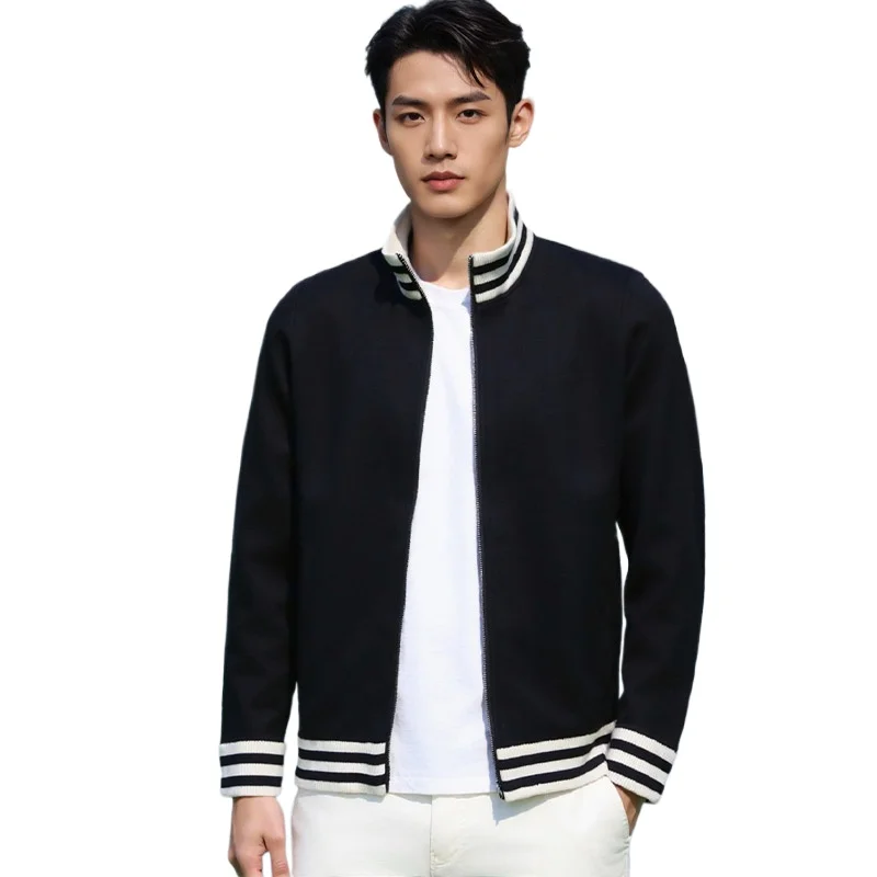 

Autumn Men's Business Vintage Knitted Cardigan Coat Streetwear Fashion Casual Sweater Jacket