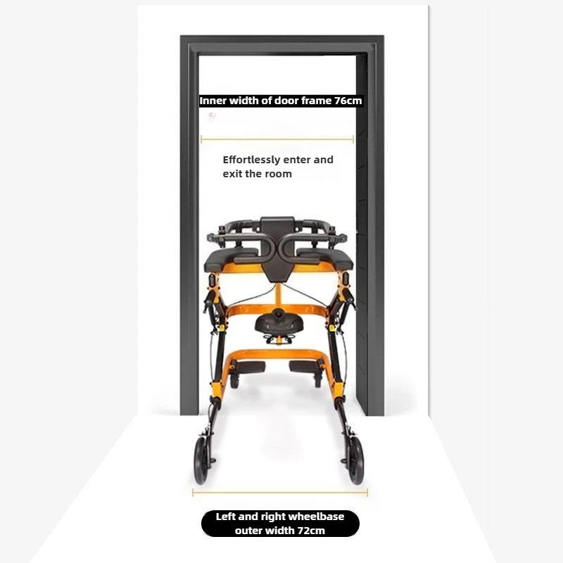 Customizable Stroke Paralysis Walking Trainer Rehabilitation Stand Frame Exercise Walker Stable