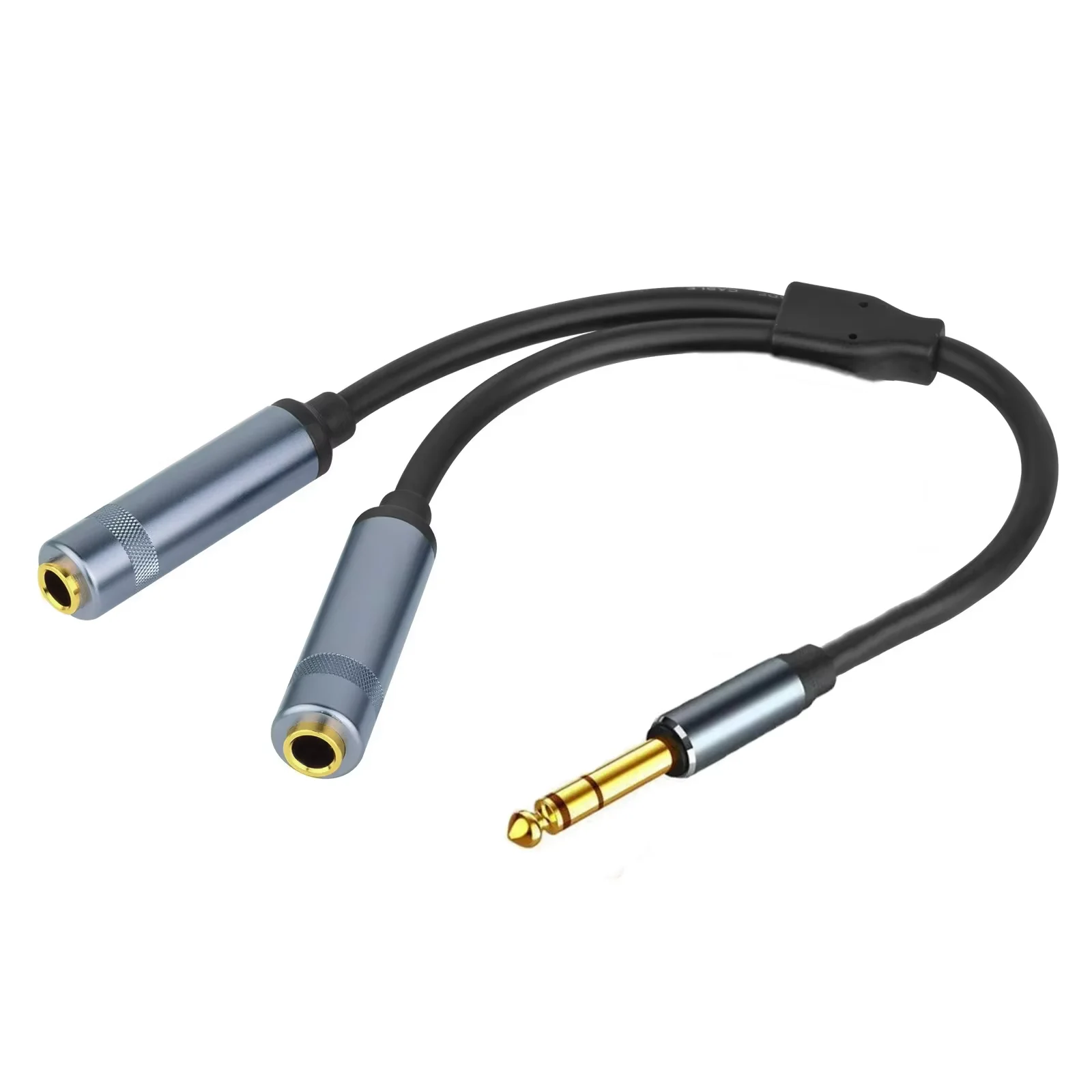 0.3M High Quality Gold-plated 6.35mm 1/4 3.5mm AUX 1/8 TRS Jack Stereo Y Splitter Male to Female Audio Cable for Speaker Mixer