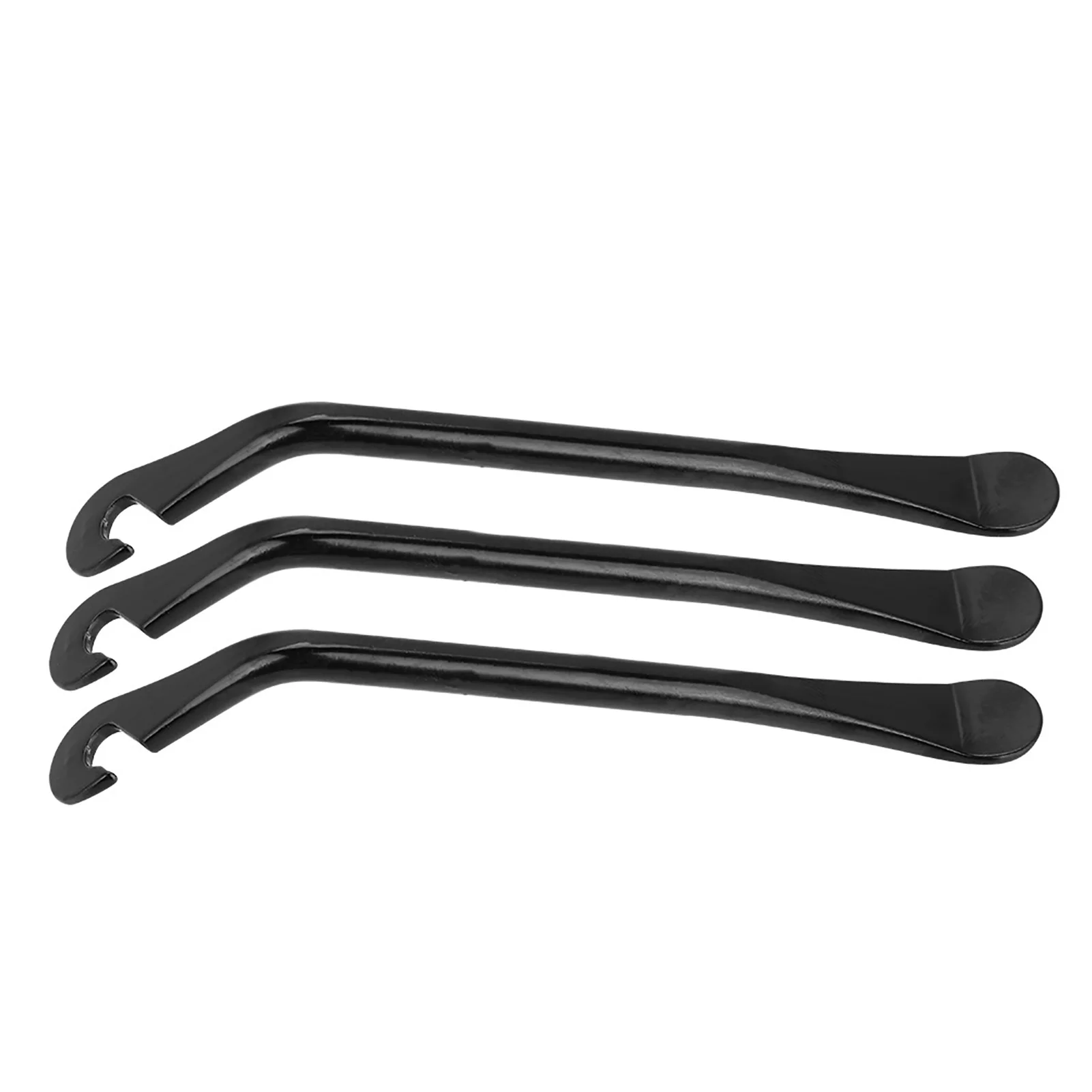 3pcs Carbon Steel Tire Levers Portable Tyre Spoon With Anti-slip Curve Bike Repair Tool