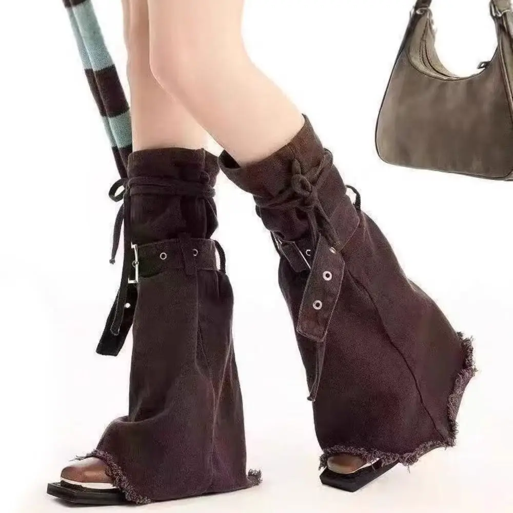 

Cute Y2k Leg Warmers JK Retro Trumpet Leg Covers Lolita Footcover Long Stockings Fall Winter