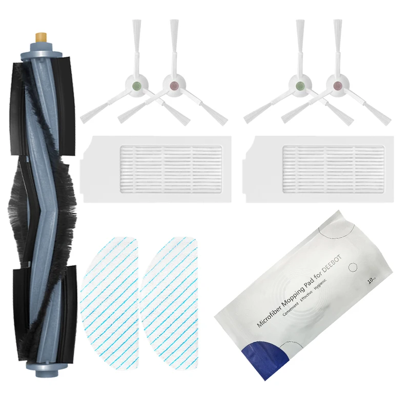 Main Side Brush Cover White HEPA  Mops  For Ecovacs Deebot T10/T10 TURBO Robot Vacuum Cleaner  Accessories Parts