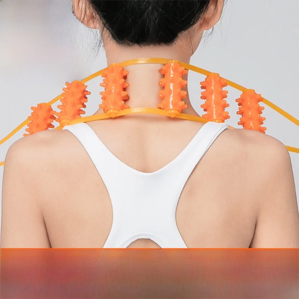 

Hand-held Back Massager Multi-Function Massage Roller Tool Fitness Massage Roller Bead Shoulder Neck Muscle Massager