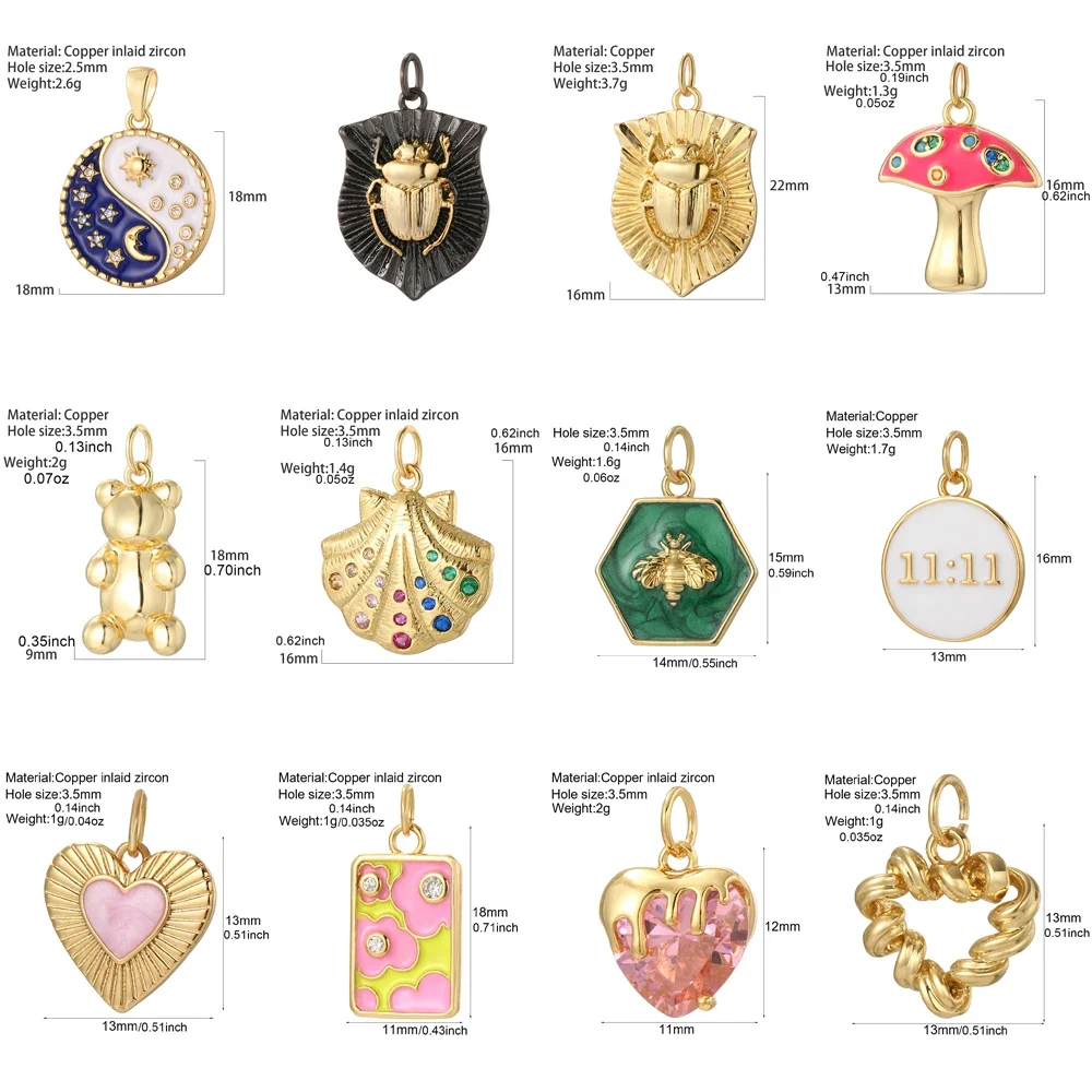10pcs Lot Wholesale Y2K Cute Heart Star Necklace for Women Golden Collar Diy Pendant Boho Stainless Steel Chain High Quality