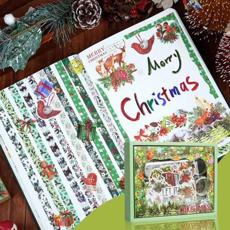 عيد الميلاد ملصقات الكرتون عطلة الشتاء المغلف ملصقات الشتاء عطلة المغلف ملصقات عيد الميلاد ملصقات تسميات لفة