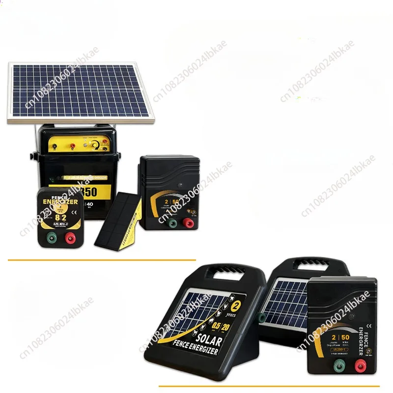 48KM Livestock Electric Solar Fence Energizer Anti-theft High Voltage Pulse Controller for Animals Cattle Fencing Farm Equipment