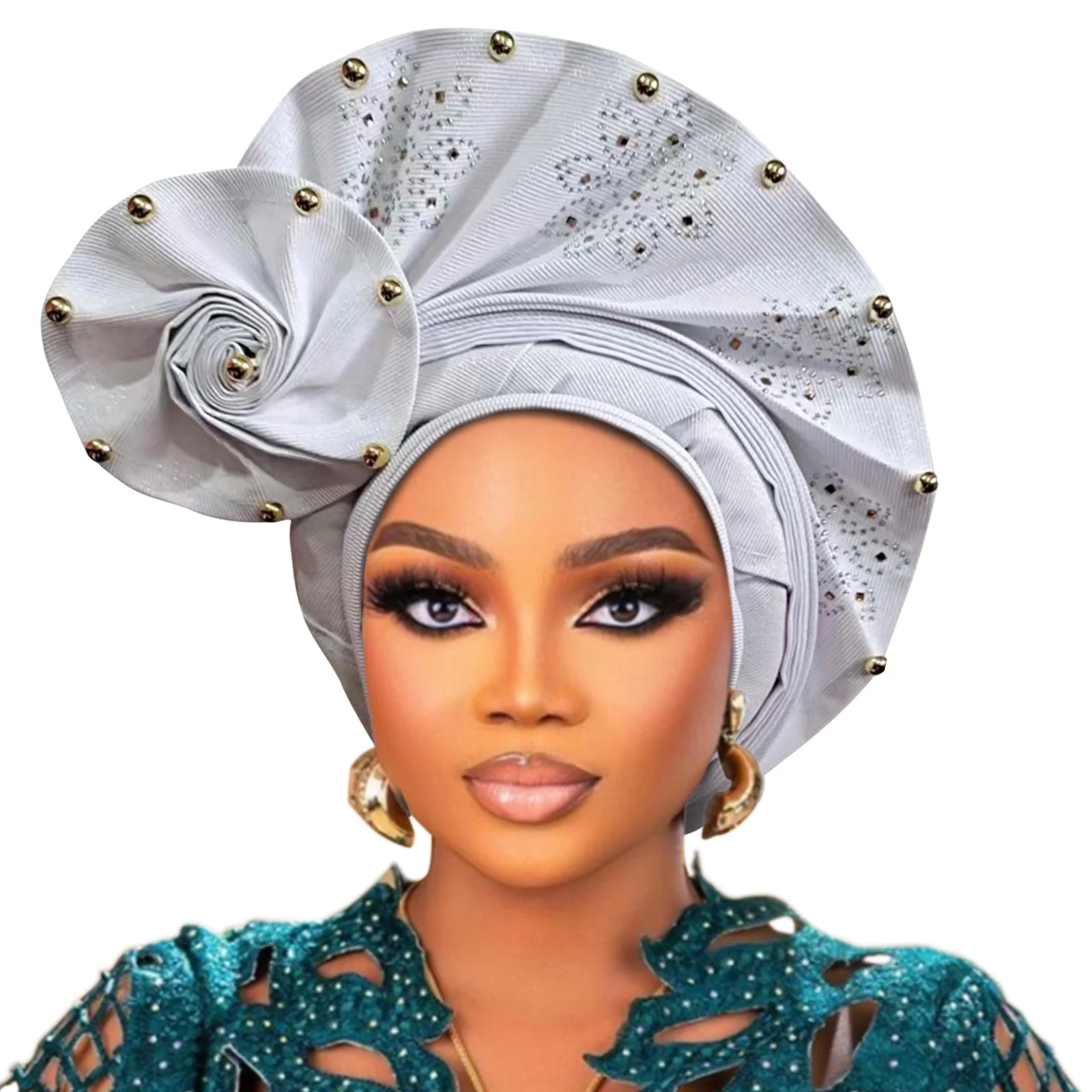 Bonnet Hijab Turbante Mujer Headband Auto Gele Headtie Already Made Aso Oke Nigerian Head Wraps African Women Sego Headties Hat