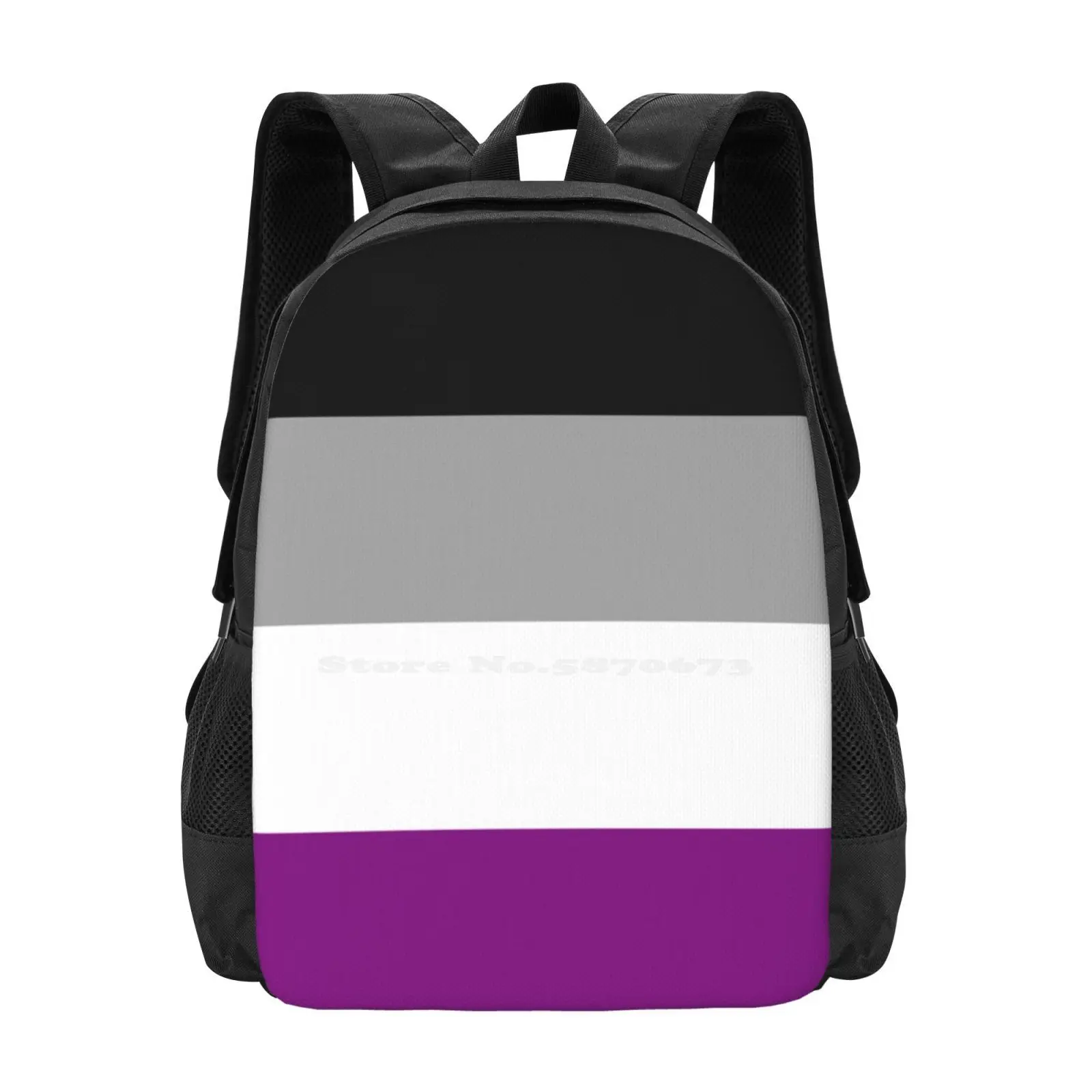 Asexual Pride Flag Hot Sale Schoolbag Backpack Fashion Bags Asexual Ace Sexuality Lgbtqqi Queer Pride Flag