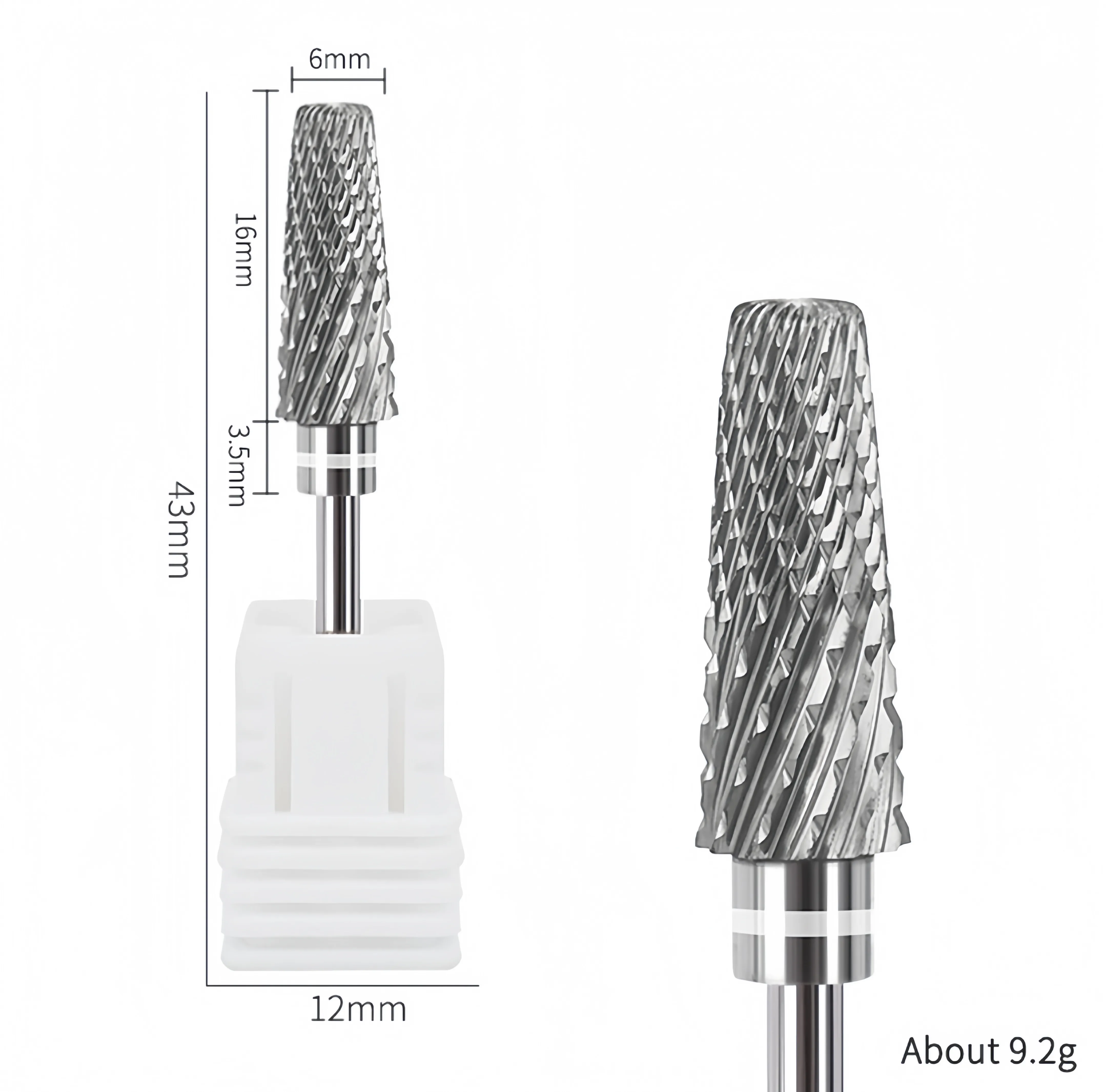 قواطع طحن التنغستن للتقليم، 5 في 1، جل إزالة متقاطع، لقم مثقاب الأظافر بحجم صغير
