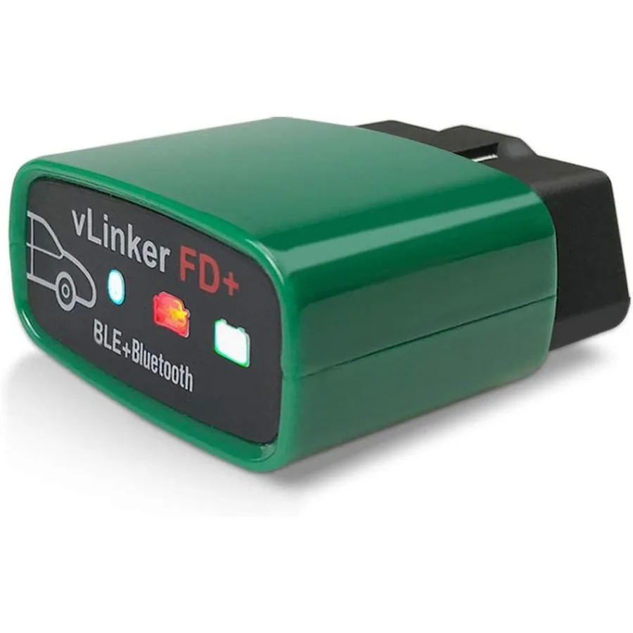 vLinker FD+ OBD2 Bluetooth Adapter Diagnostic Code Reader for iOS Android Windows with MS-CAN and ELM327 Support for Real