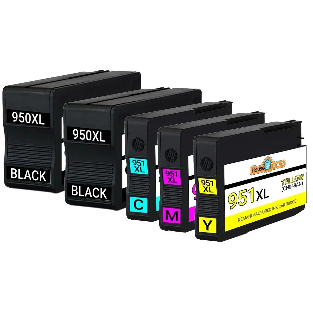 

5 Pk HP 950XL 951XL Ink Cartridges for HP Officejet Pro 8610 8615 8620 8625 8630