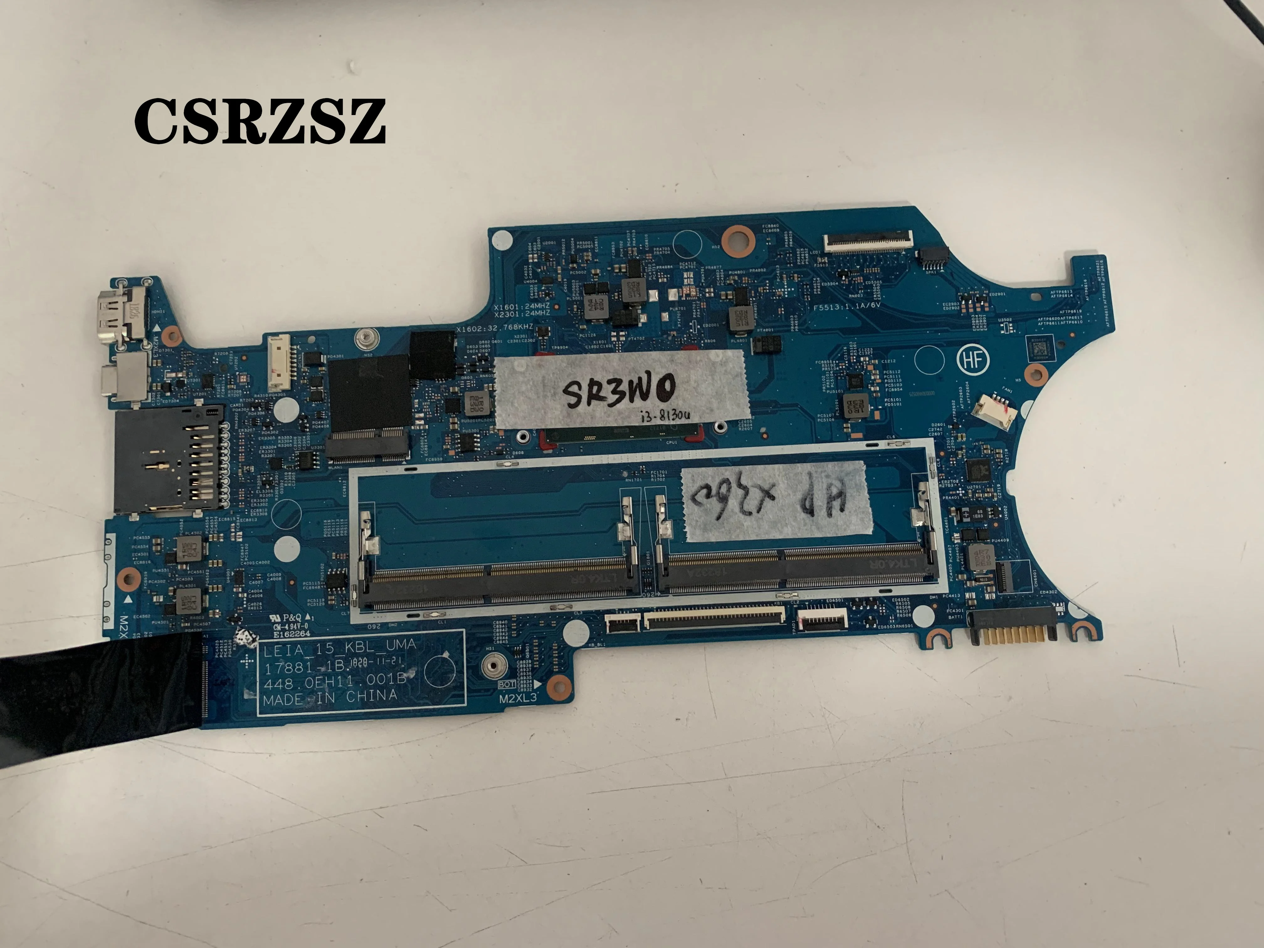 

CSRZSZ For HP Pavilion X360 15-CR Laptop motherboard with i3-8130u Processor 17881-1B 448.0EH11.001B DDR4 Fully test work