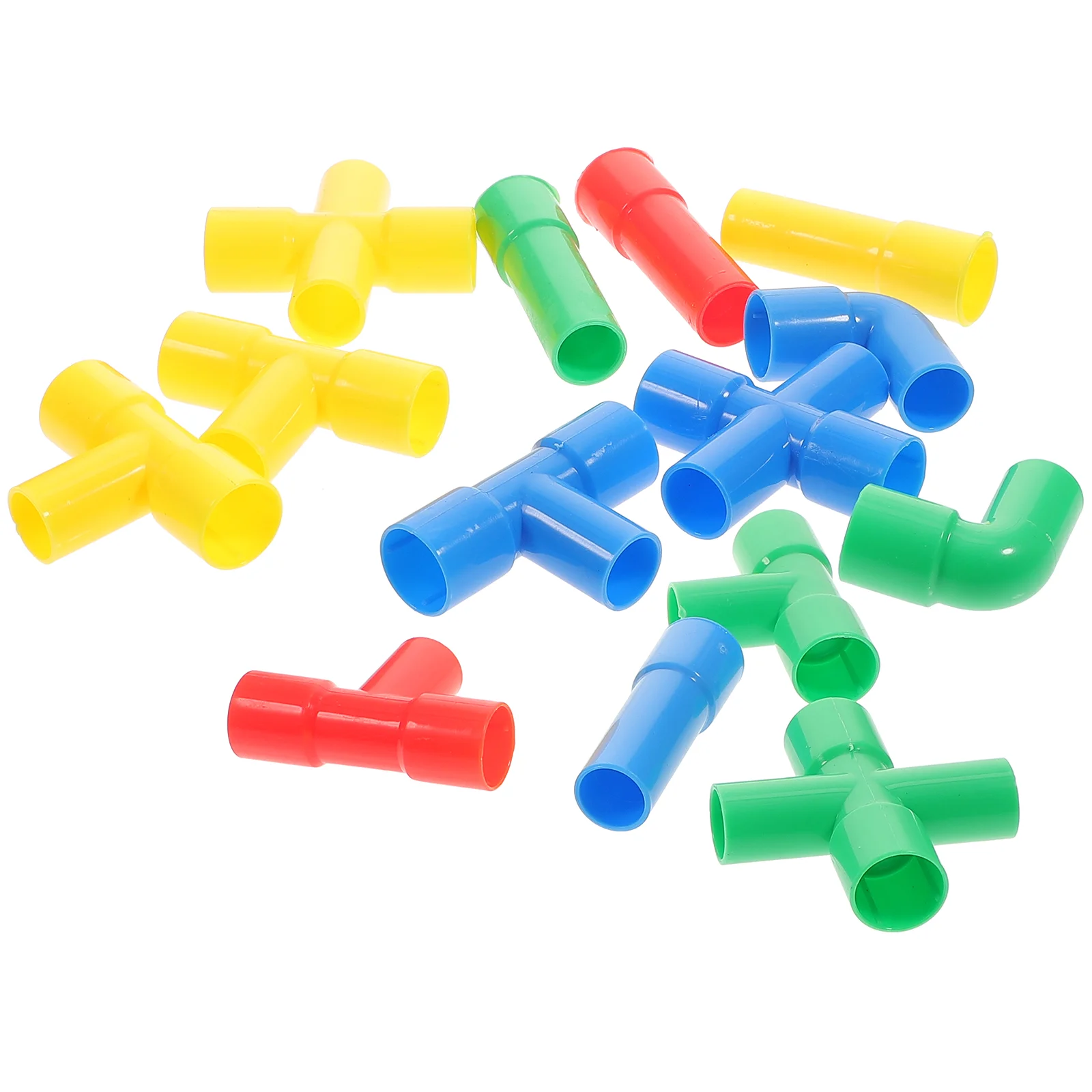 Water Pipe Blocks Building Toys Kids Educational Puzzle Bright Colorful Safe Plastic Environmental Friendly Multi Shapes House