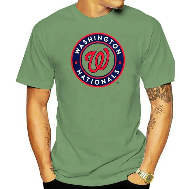 Nationals T Shirt Ash White S 3 Xl 100 Cotton Free Ship Usa