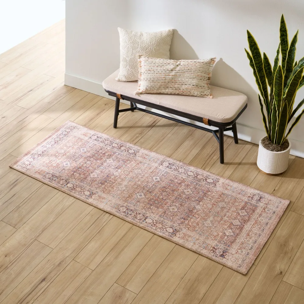 Neutral Persian Indoor 2.5' x 7' Runner Rug