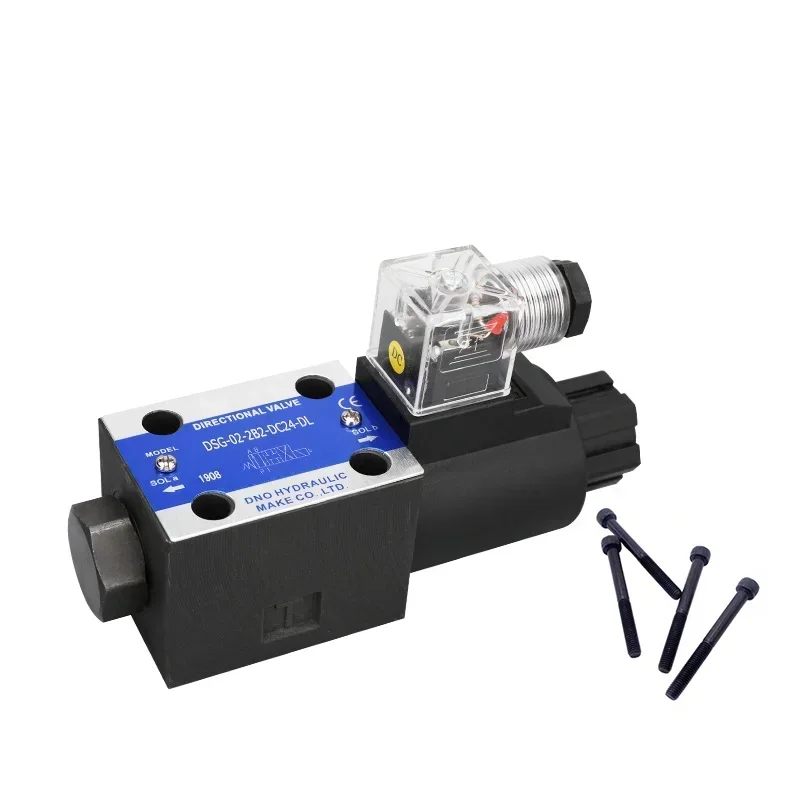 Hydraulic Solenoid Directional Control Valve Electromagnetic Yuken Rexroth Type DSG-02 03 4WE6 10 Series