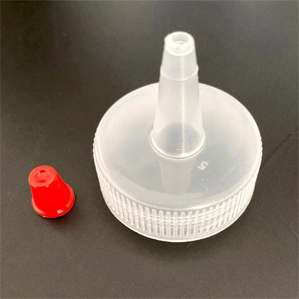 120/250/450ml Plastic Needle-nosed Scale Squeeze Bottle Squeezable Bottle with Leak-proof for Kitchen Salad Sauce Squeeze Bottle